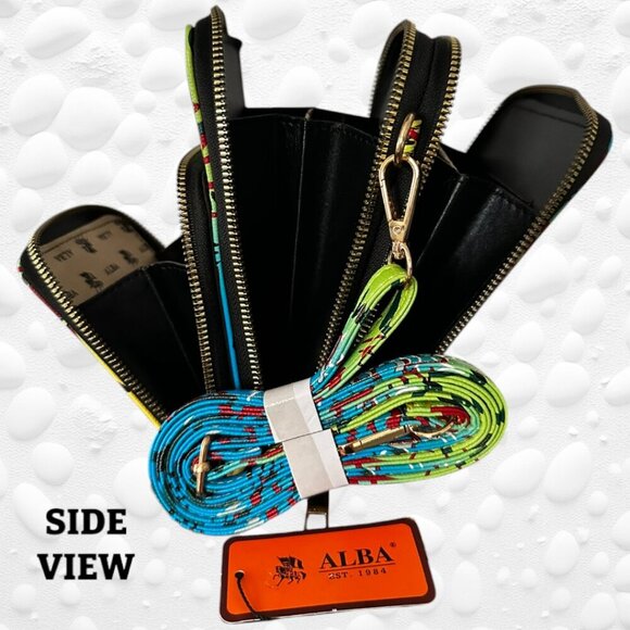 MULTI COLOURED ONLY Graffiti Queen Bee Crossbody Bag/Cell Phone NWT - Picture 3 of 8